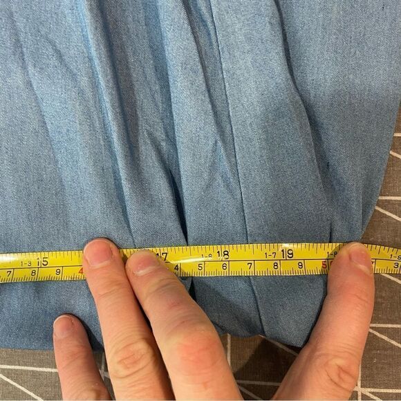 Frank Lyman Blue Denim Tunic Dress Two layer US 8 - Picture 10 of 10